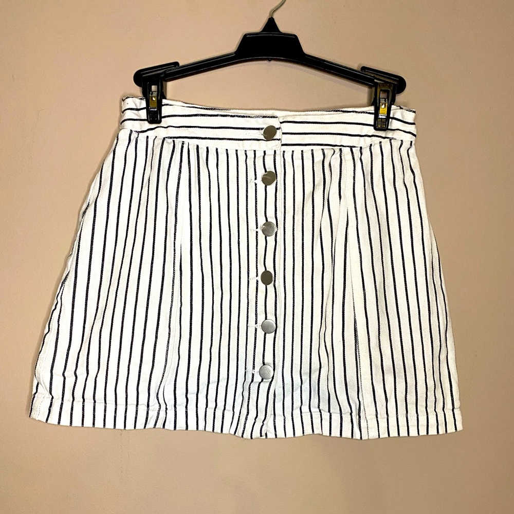 ❌SOLD❌Striped Button Down Skirt
